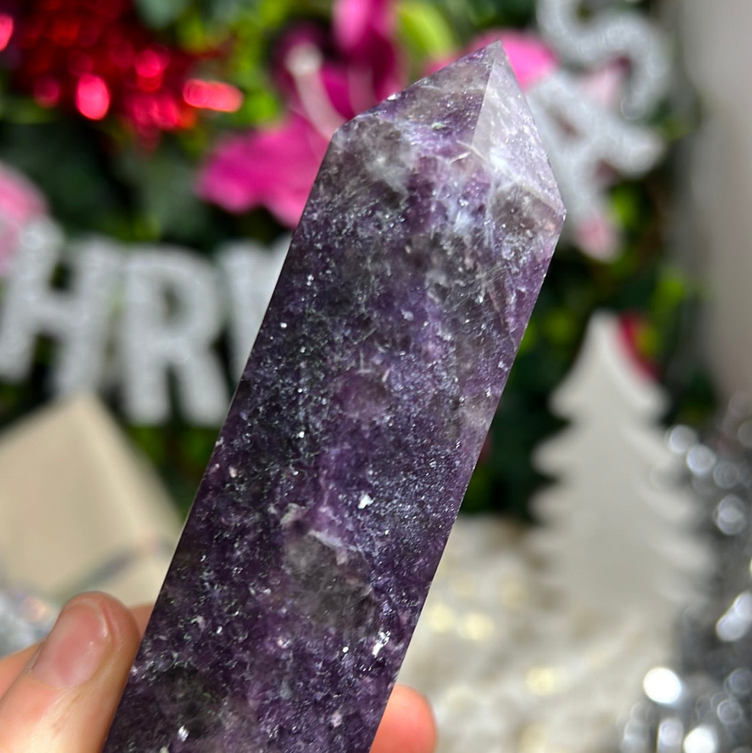 Lepidolite Tower Point
