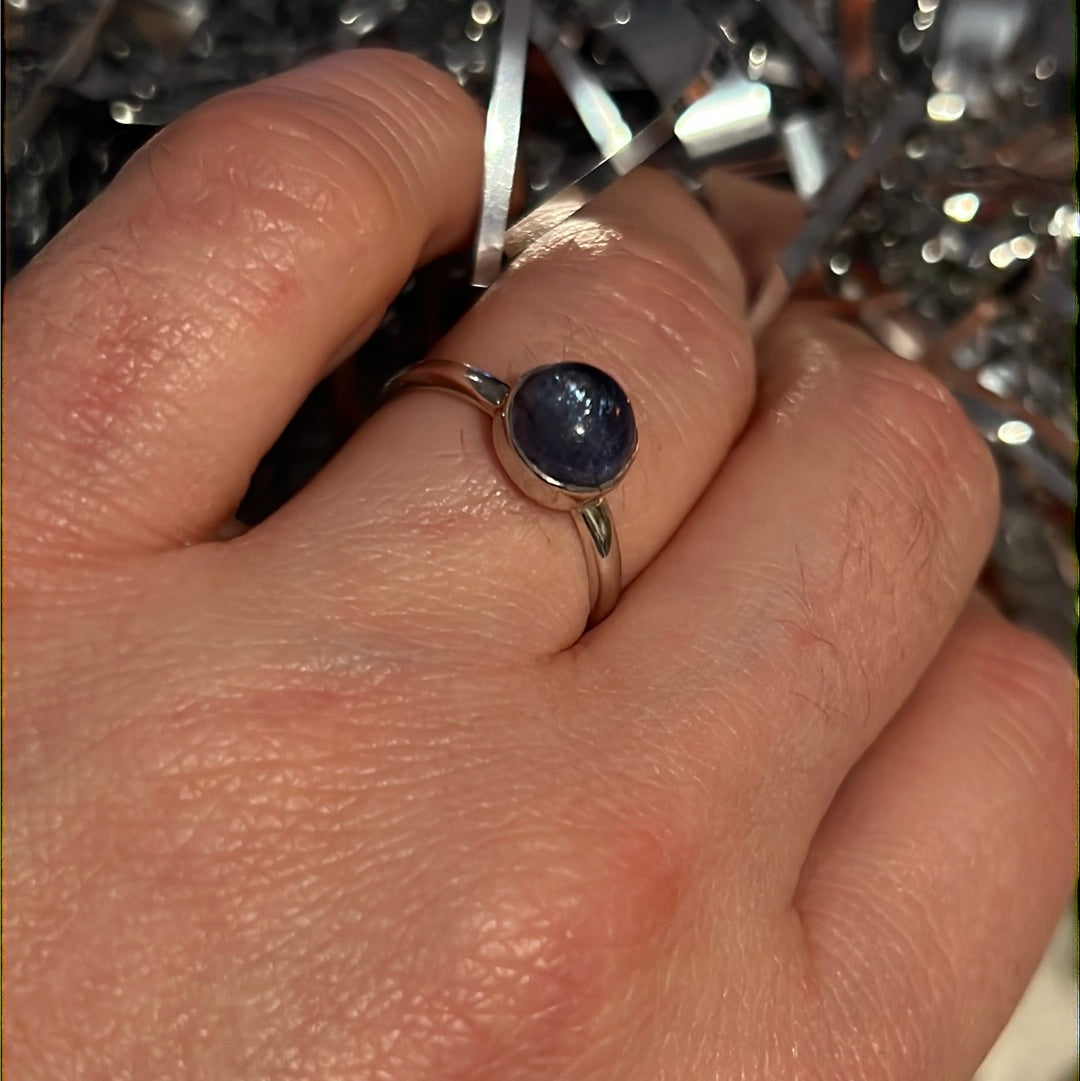Tanzanite 925 Ring -  Size M