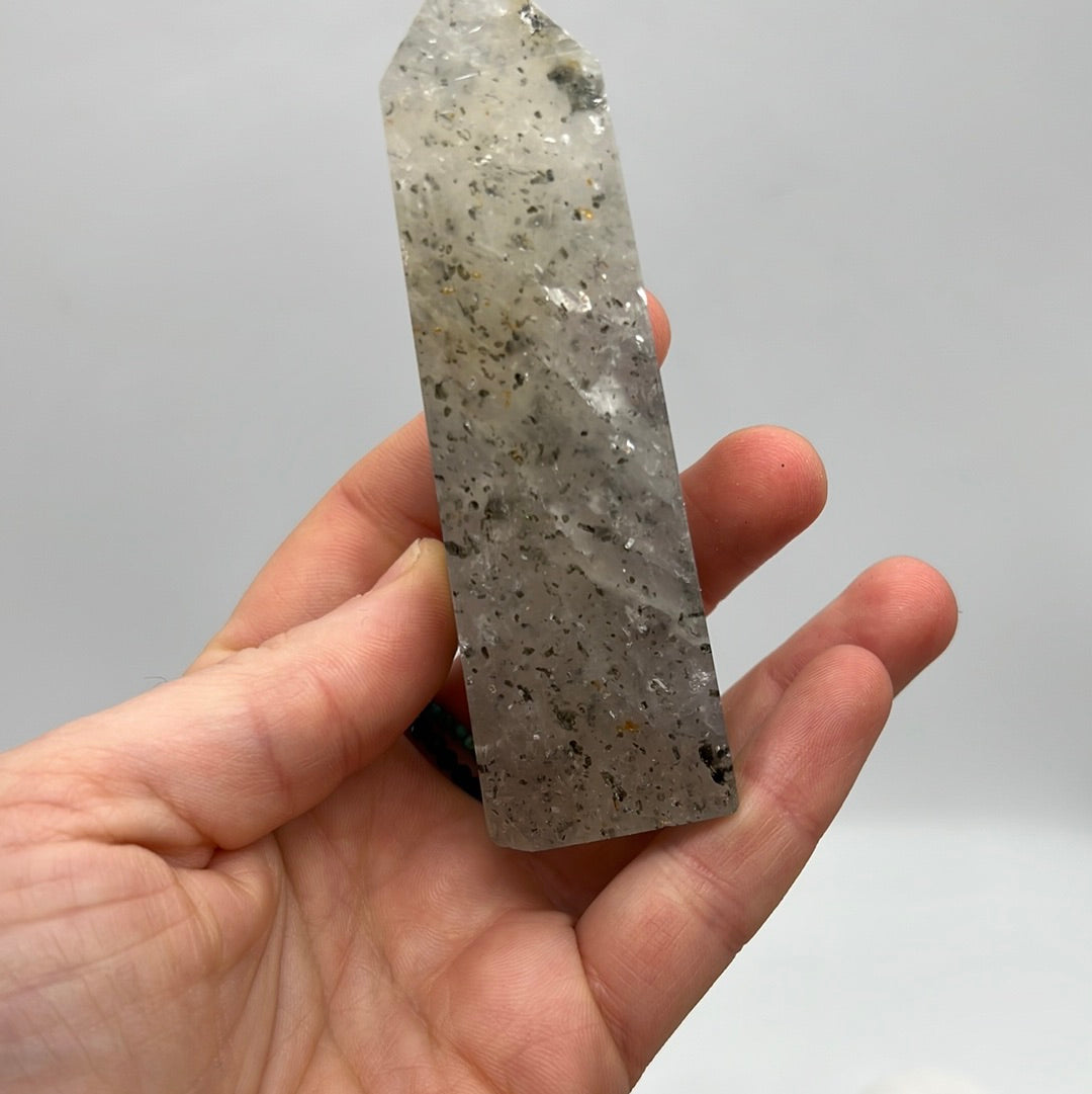 Pitaya Quartz (dragonfruit) Obelisk Tower