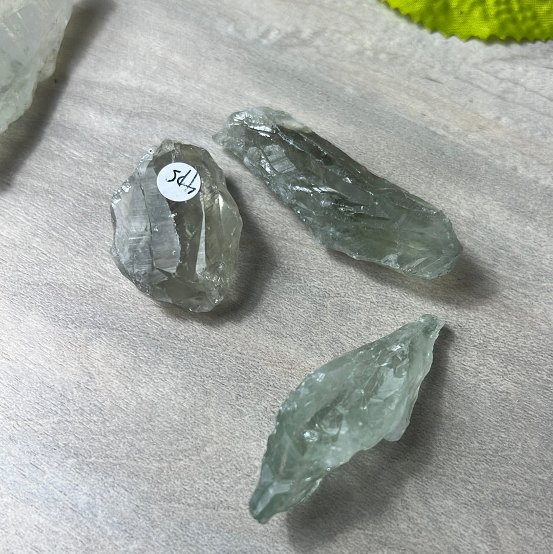 Raw chunk of Prasolite Piece Tumble