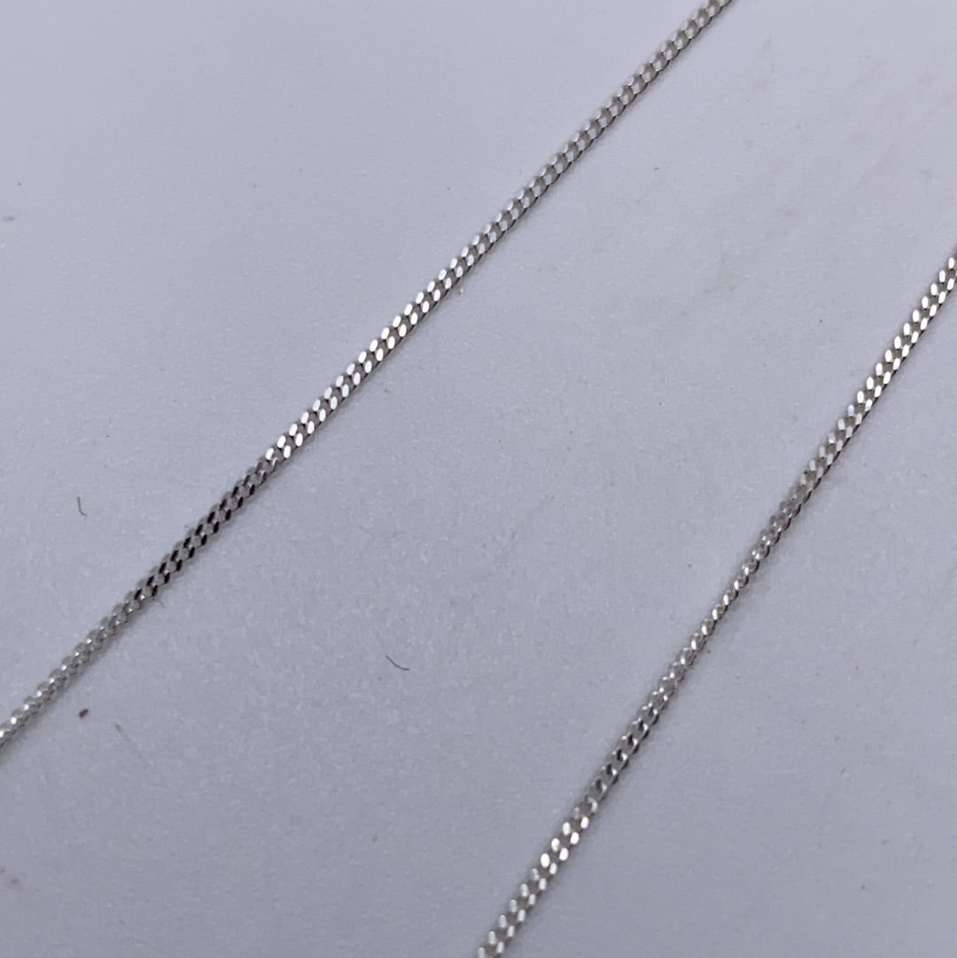 Curb 0.9mm Chain - Sterling Silver 925