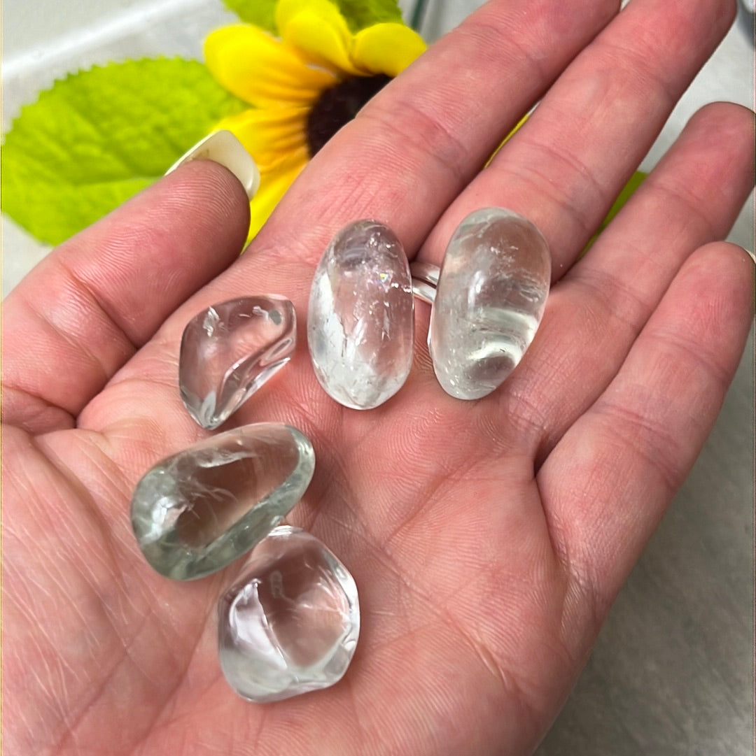 Prasolite Green Amethyst Tumble Tumblestone