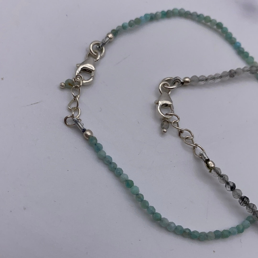 2mm Delicate - 925 Sterling Silver Facet Bracelets - Adjustable