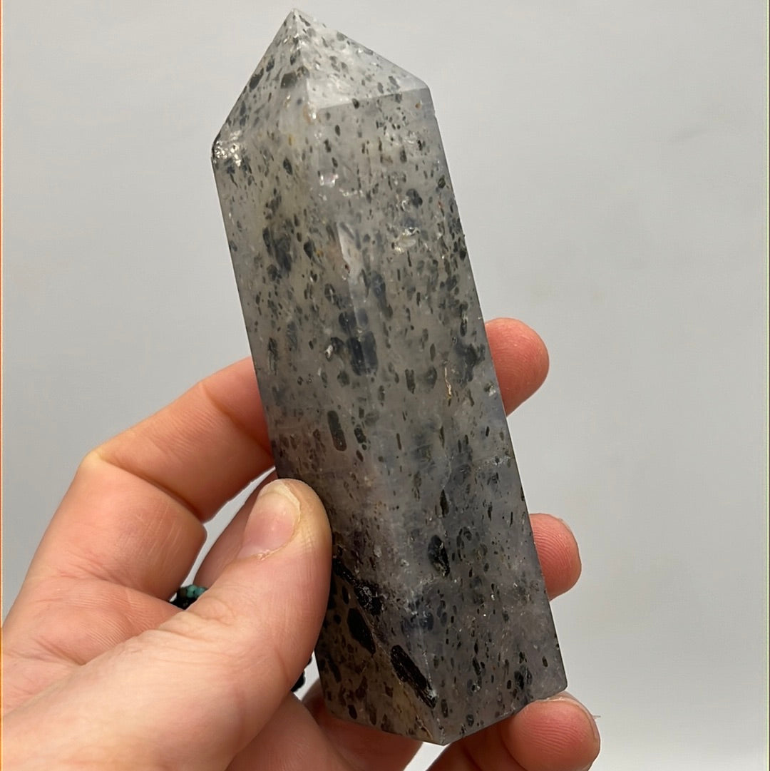 Pitaya Quartz (dragonfruit) Obelisk Tower