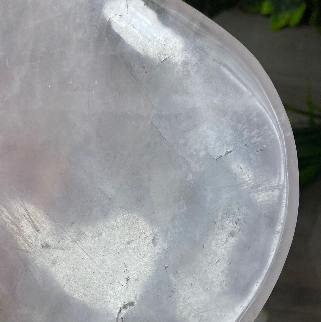 XL Rose Quartz Luxury Charging Dish Bowl - Platter