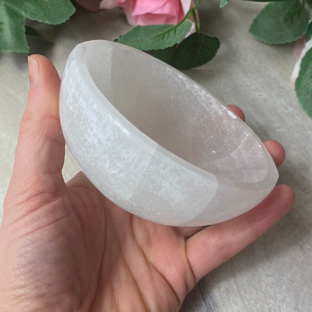 Round Selenite Charging Bowl
