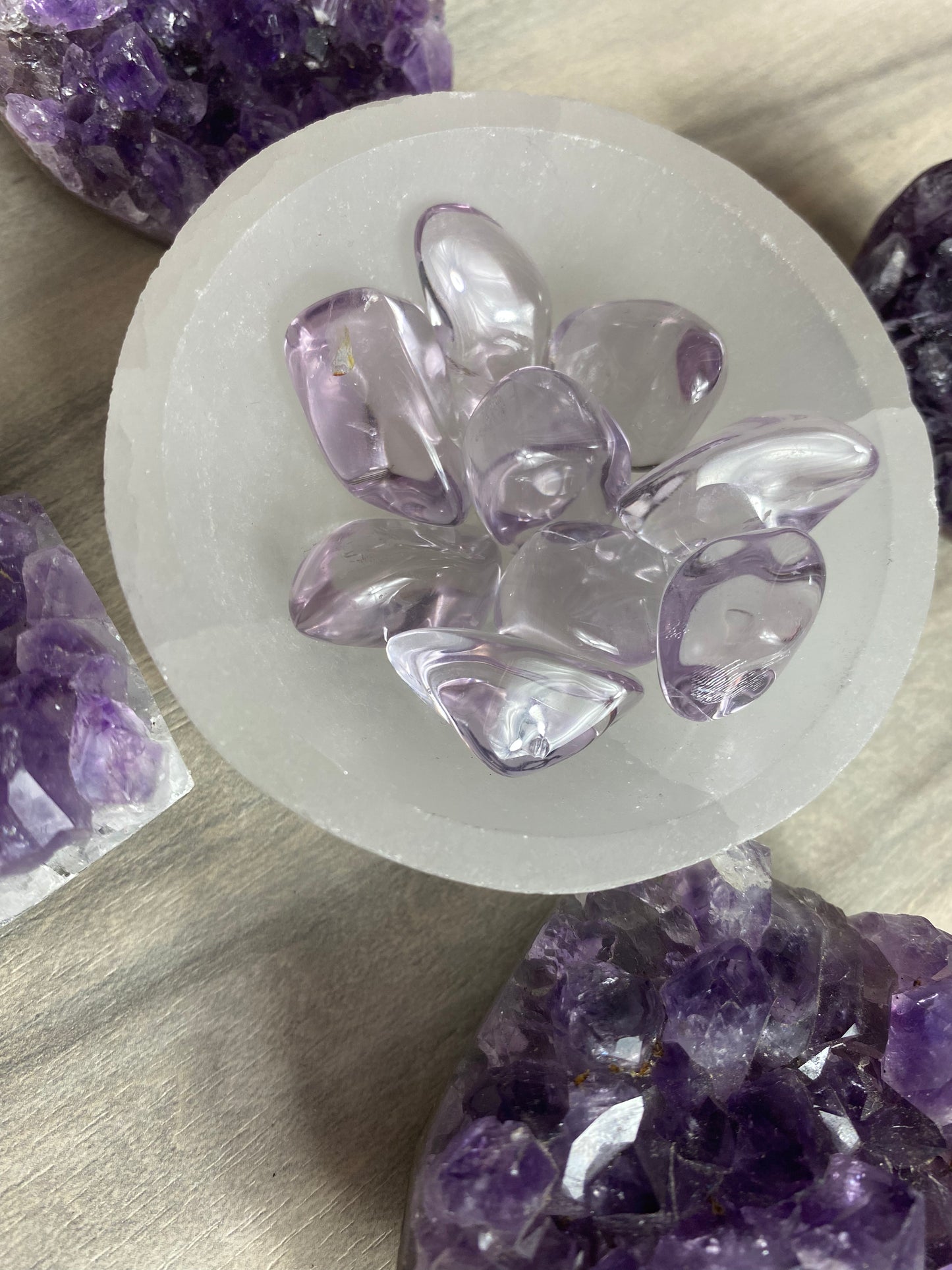 Rose de France - Lilac Amethyst RARE tumble tumblestone