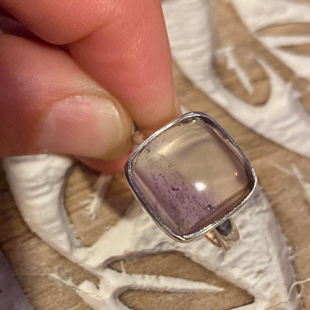 Ametrine 925 Sterling Silver Ring -  Size Q 1/2 - R