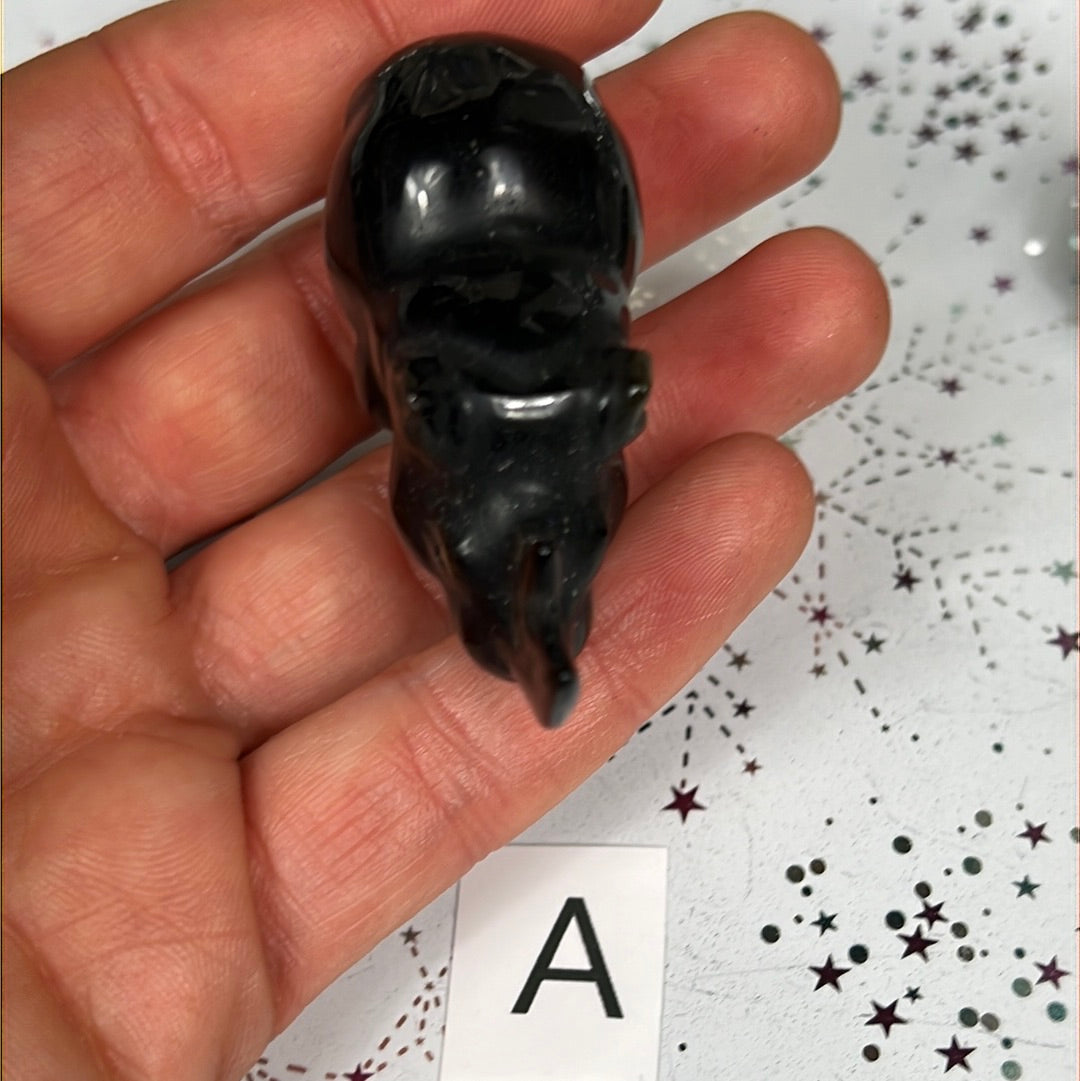 Golden Sheen Obsidian Rhino