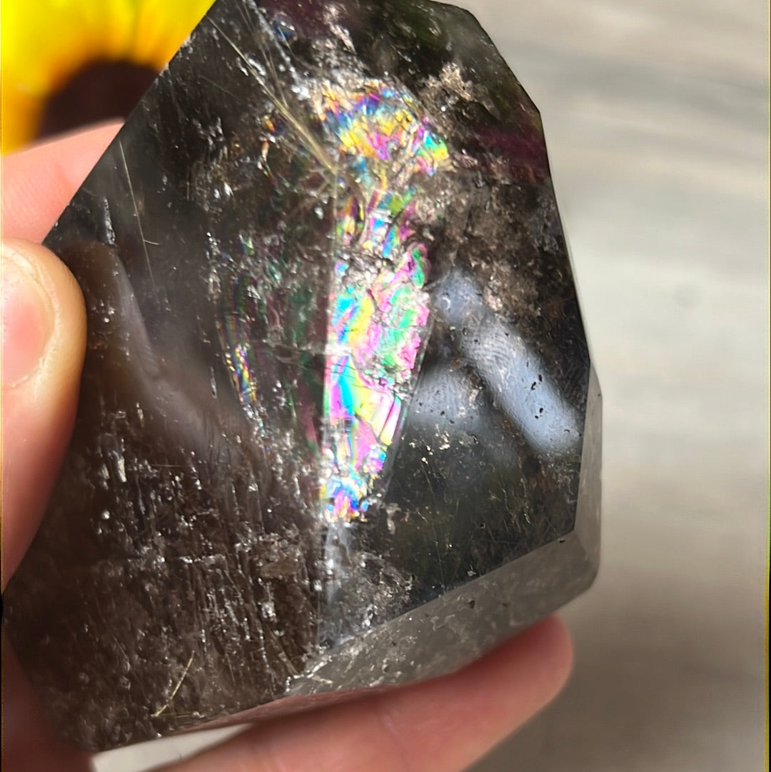 Smoky Rutile Rutilated Quartz Freeform A Grade