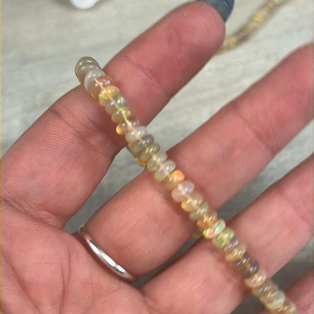 Ethiopian Opal Bracelet Sterling Silver 925