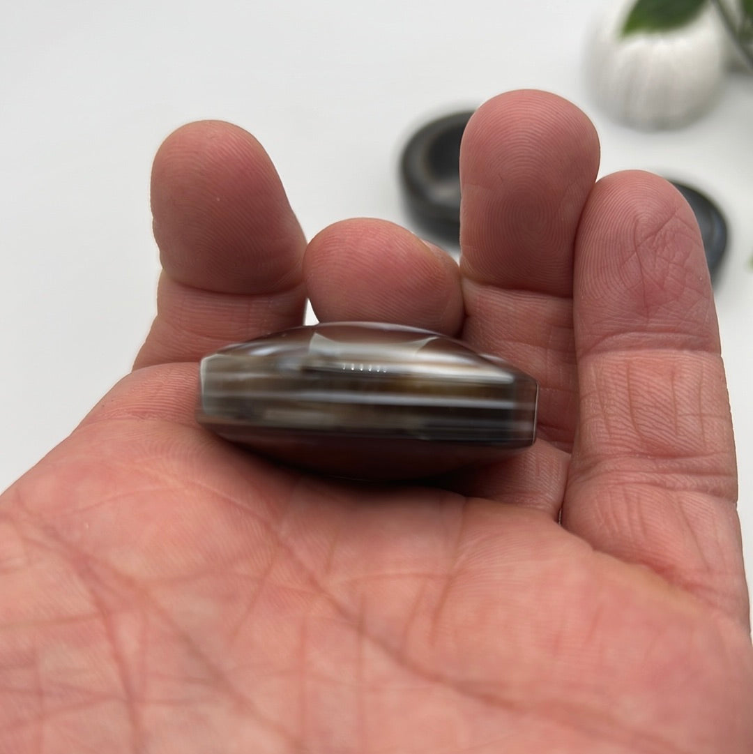 Black Sardonyx Disc (Eye ball)