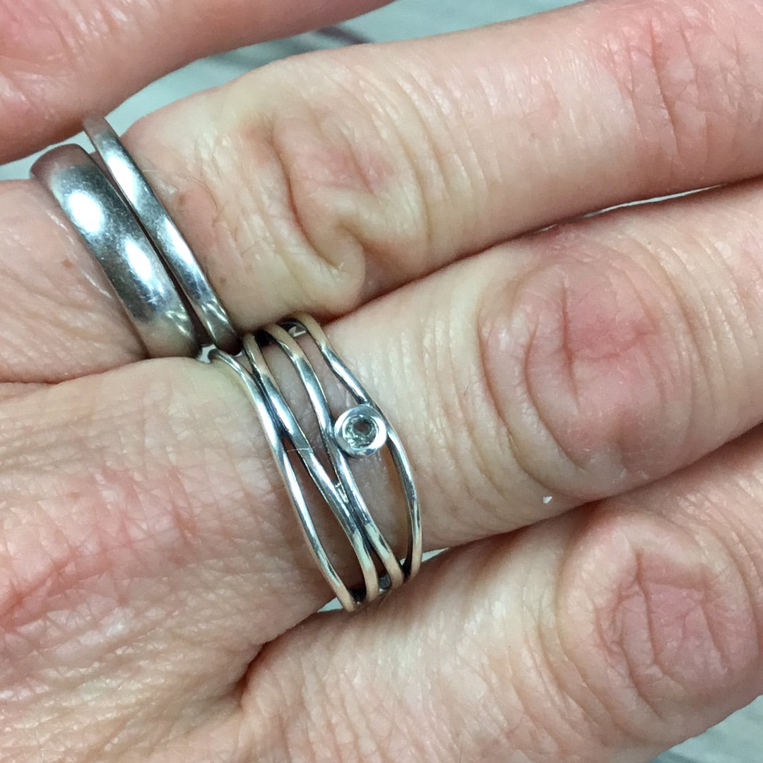 Wiggle 925 Sterling Silver Ring