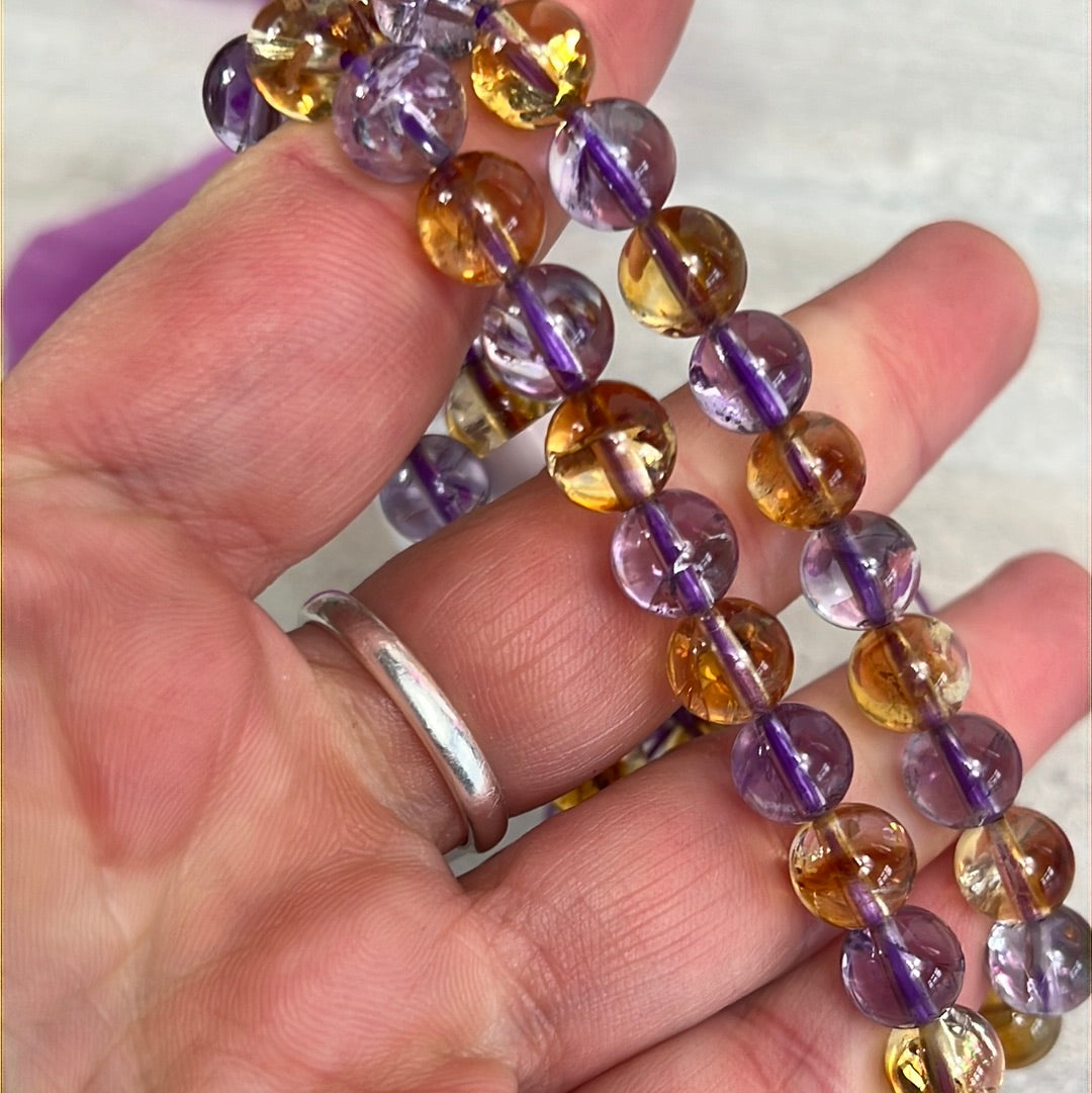 Ametrine Bracelet 7.5mm AA Grade