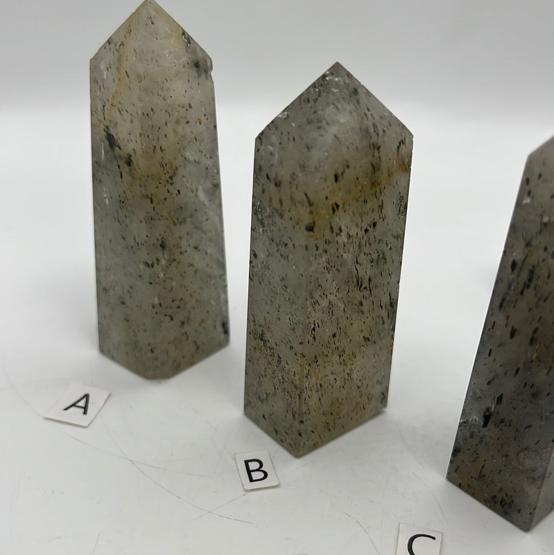 Pitaya Quartz (dragonfruit) Obelisk Tower