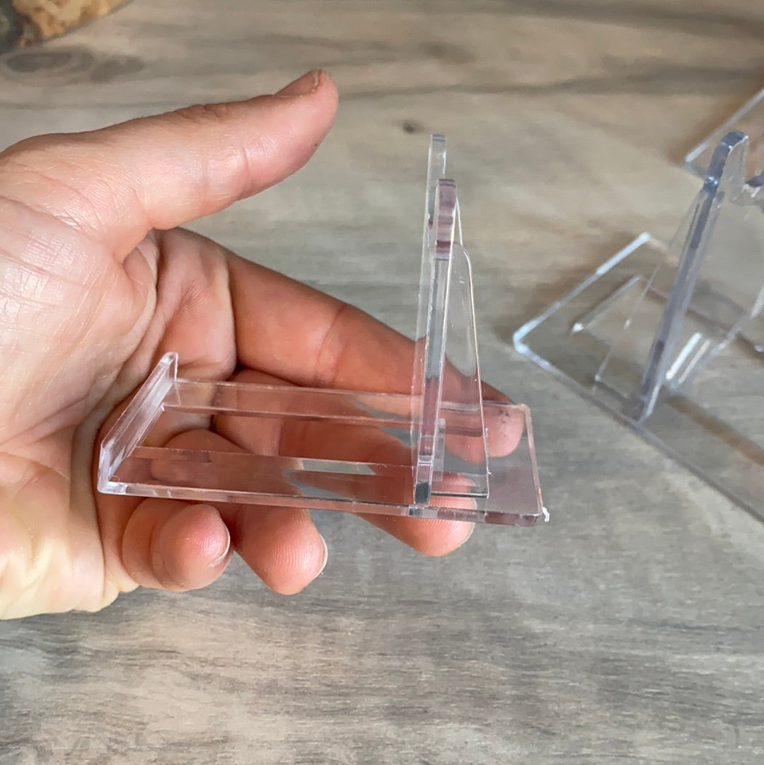 Plastic Perspex Clear Upright Display Stand