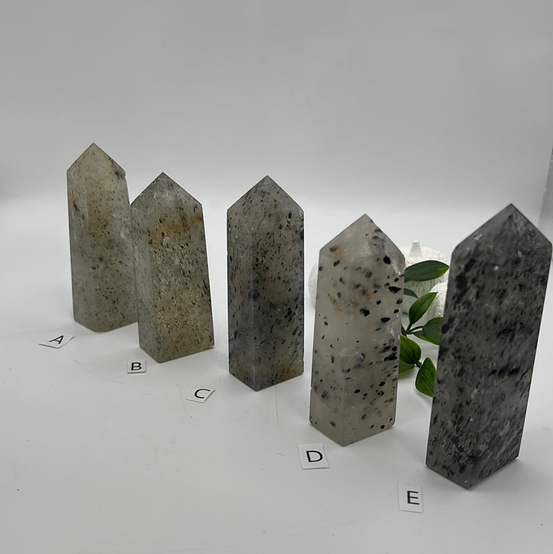 Pitaya Quartz (dragonfruit) Obelisk Tower
