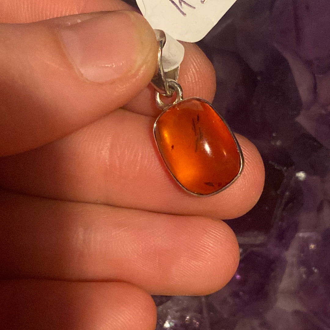 Amber 925 Sterling Silver Pendant