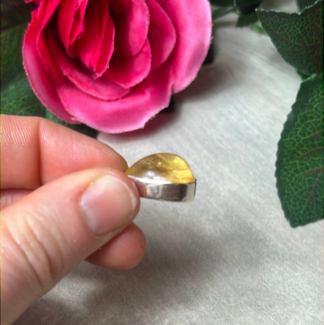 Citrine 925 Sterling Silver Pendant