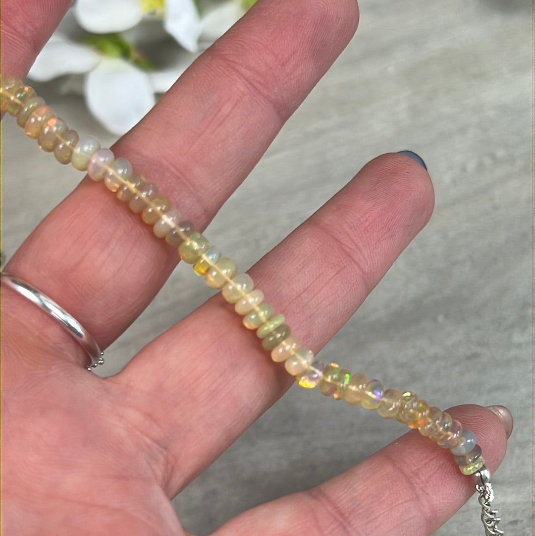 Ethiopian Opal Bracelet Sterling Silver 925