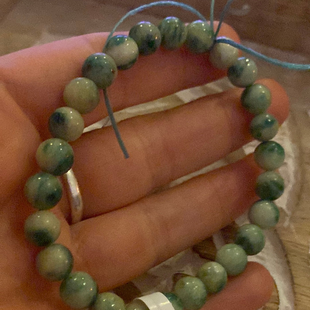 Coeruleolactite - Bead Bracelet - SUPER RARE