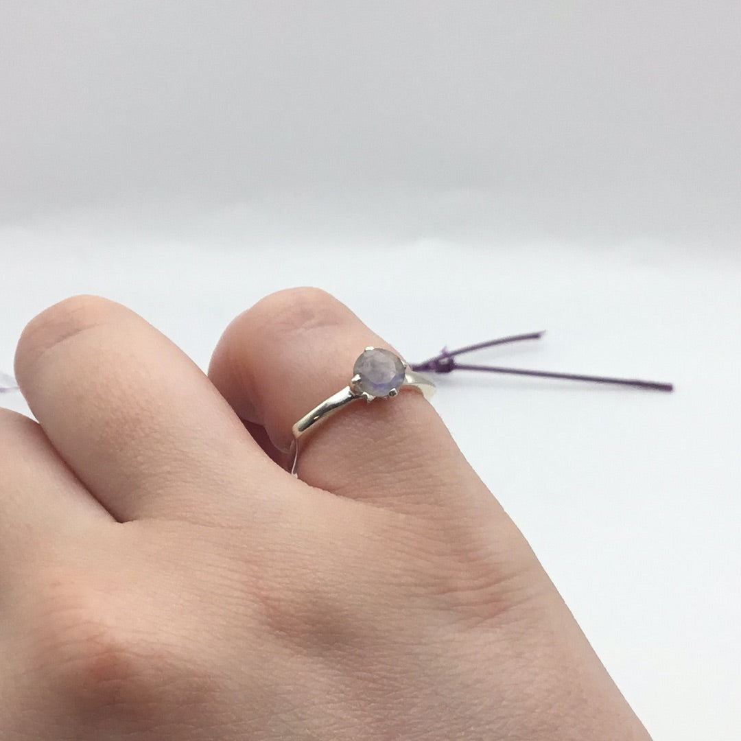 Moonstone 925 Sterling Silver Ring -  Size L 1/2