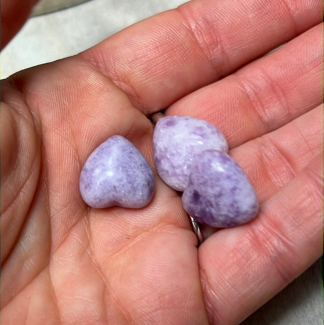 Mini Lepidolite Heart