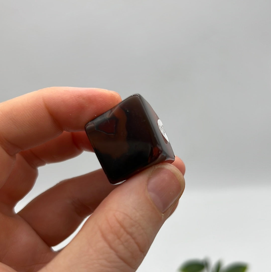 Carnelian polished cubes tumbles