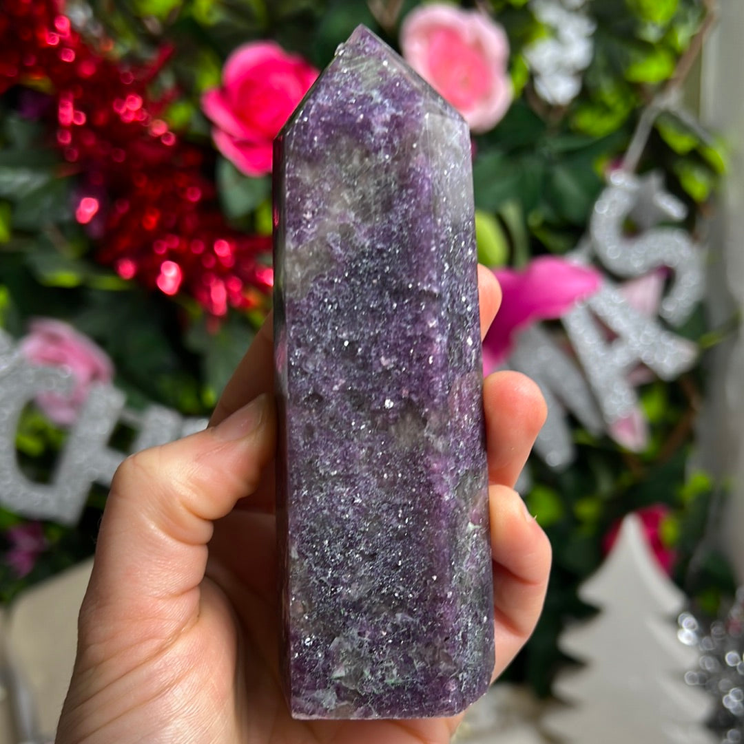 Lepidolite Tower Point