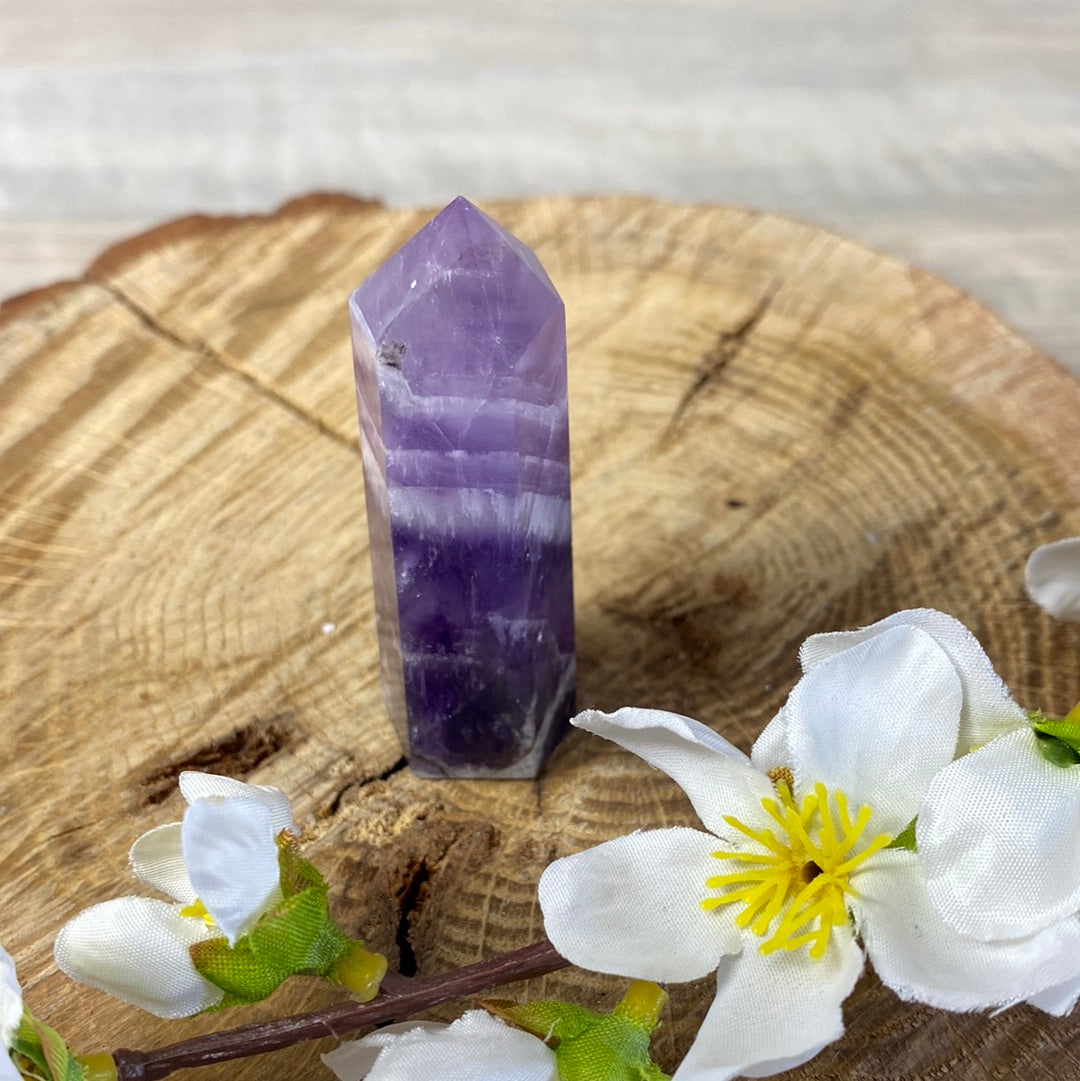 Chevron Dream Amethyst Tower Point