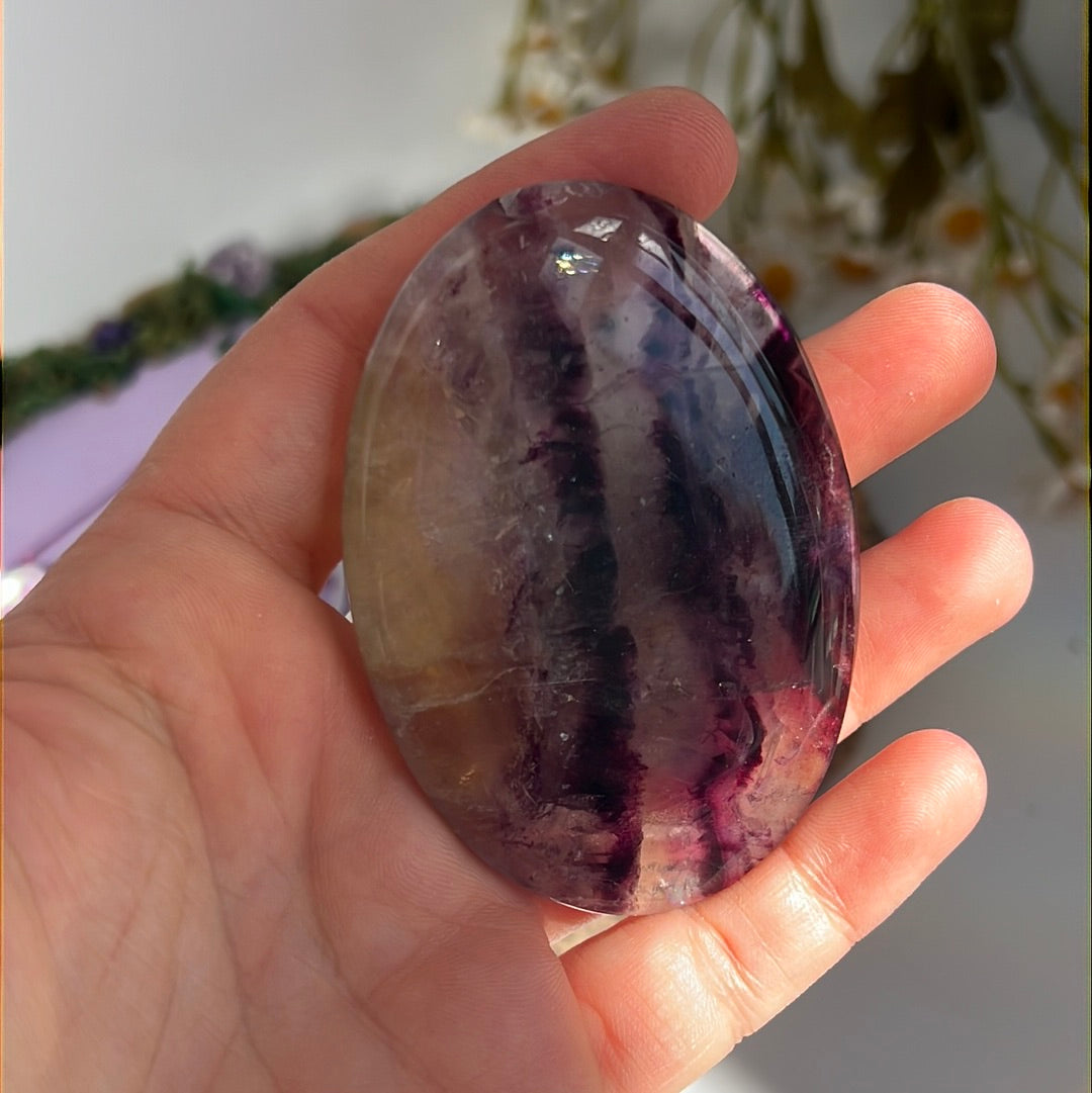 Large Fluorite Purple Palm