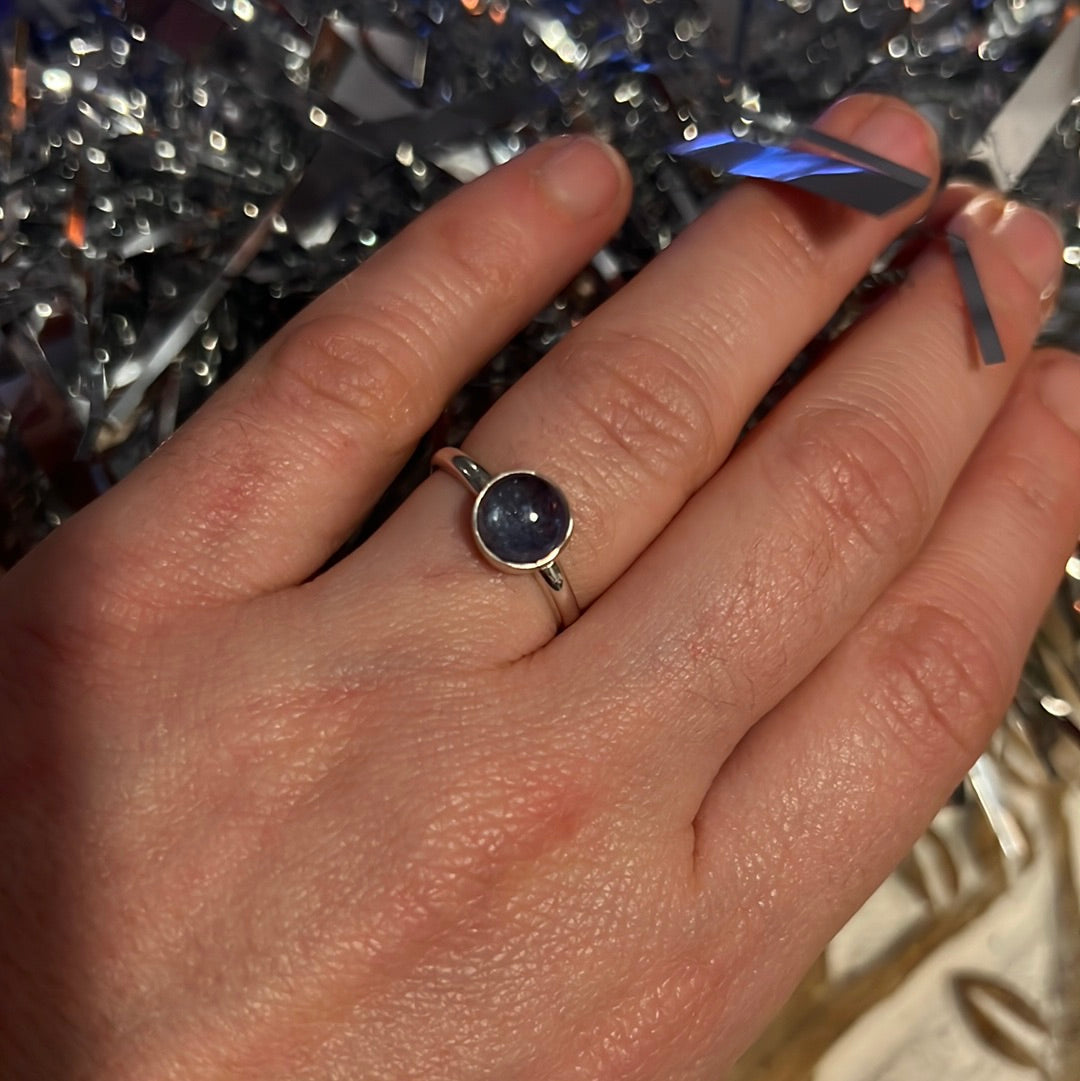 Tanzanite 925 Ring -  Size M
