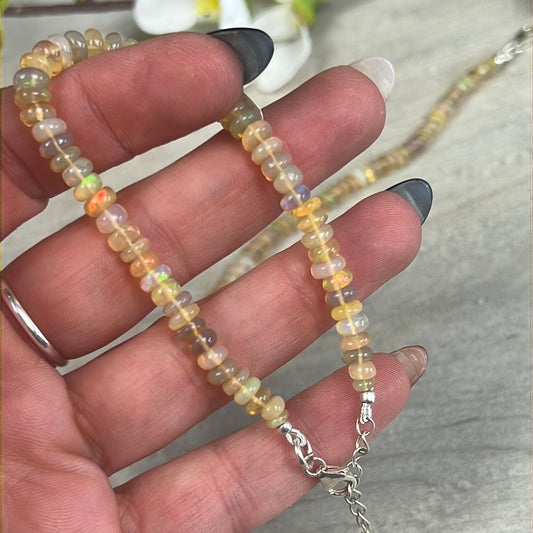 Ethiopian Opal Bracelet Sterling Silver 925