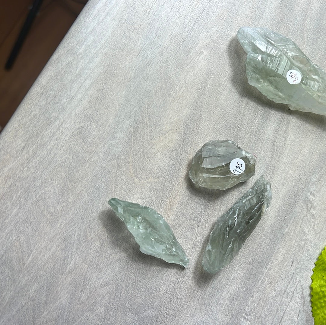 Raw chunk of Prasolite Piece Tumble