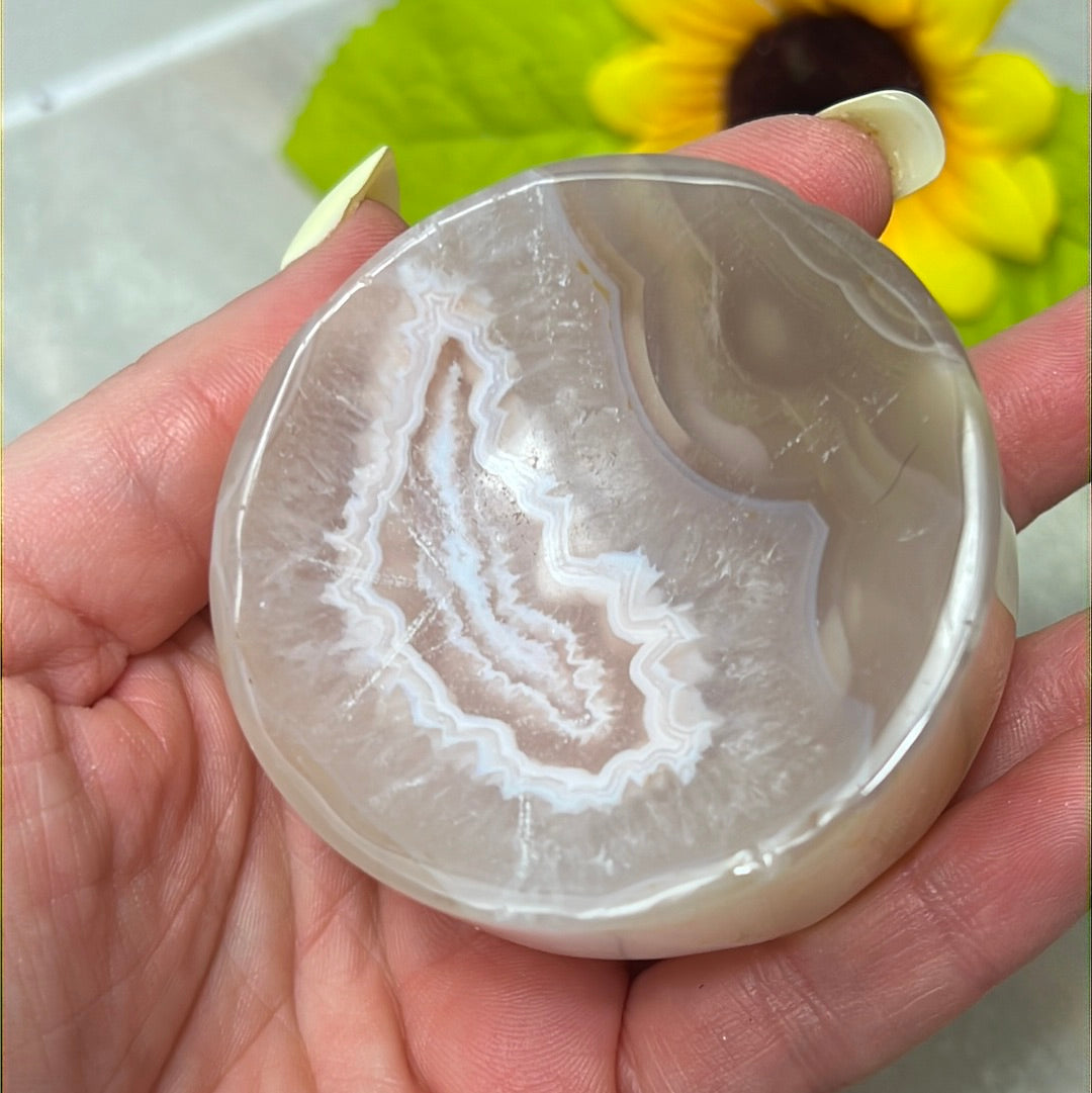Flower Agate Bowl