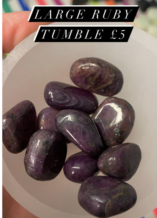 Ruby tumble tumblestone - A grade