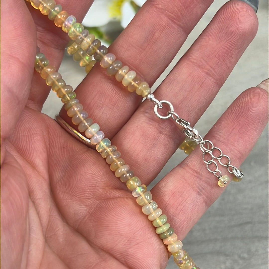 Ethiopian Opal Bracelet Sterling Silver 925