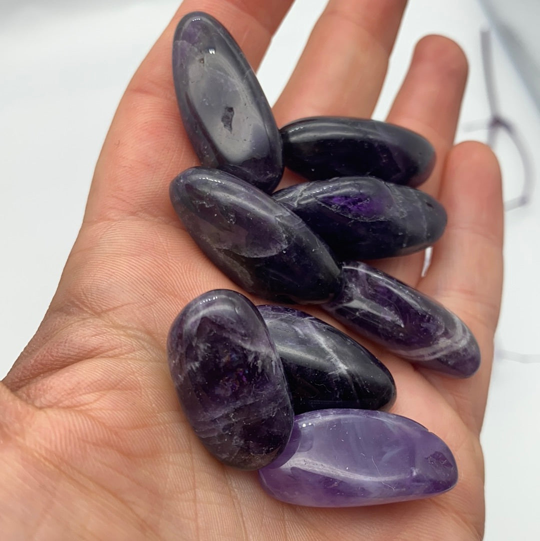 Small Amethyst polished tumble tumblestone