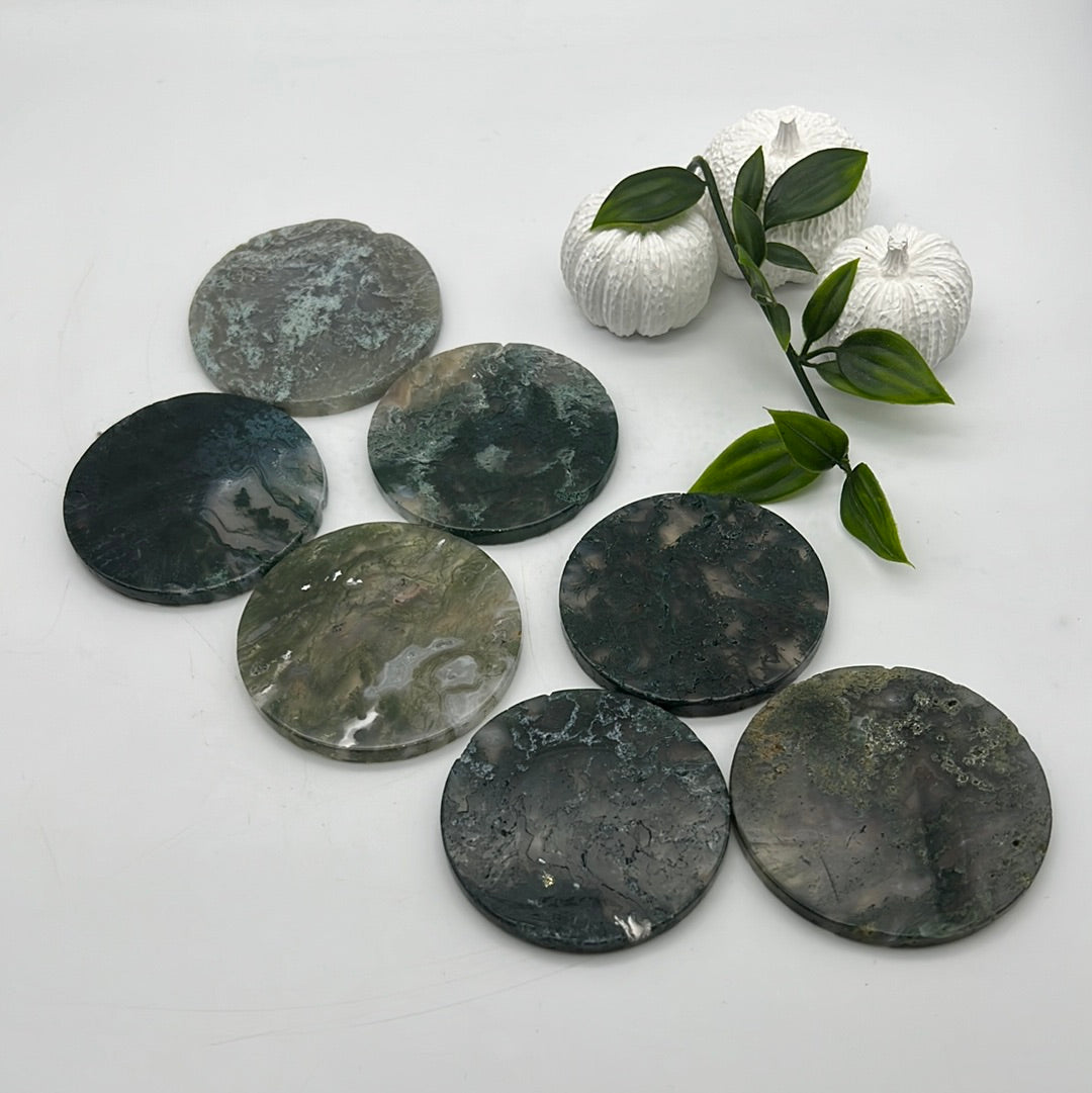 Moss Agate Disc