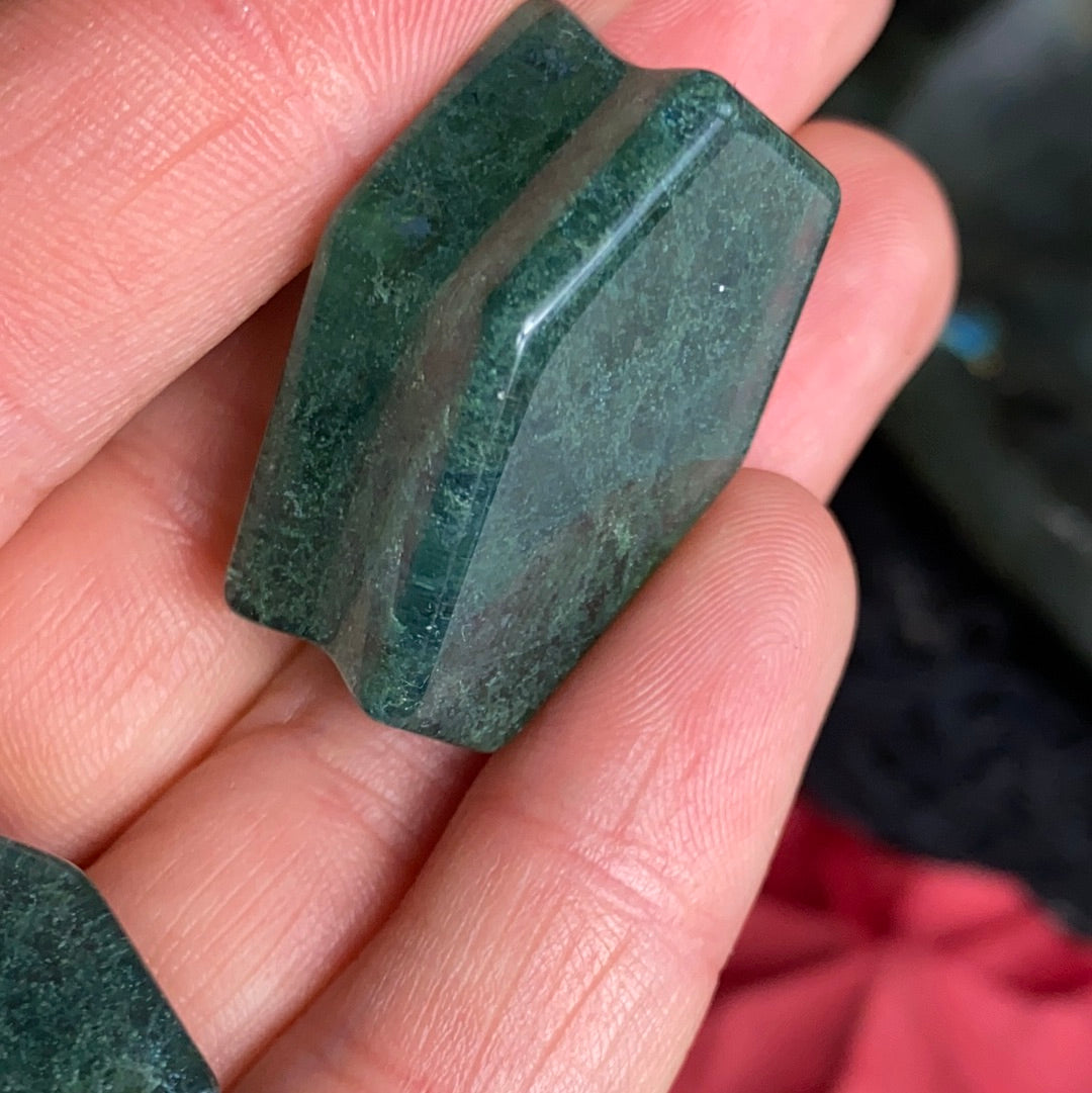 LAST Moss agate coffin