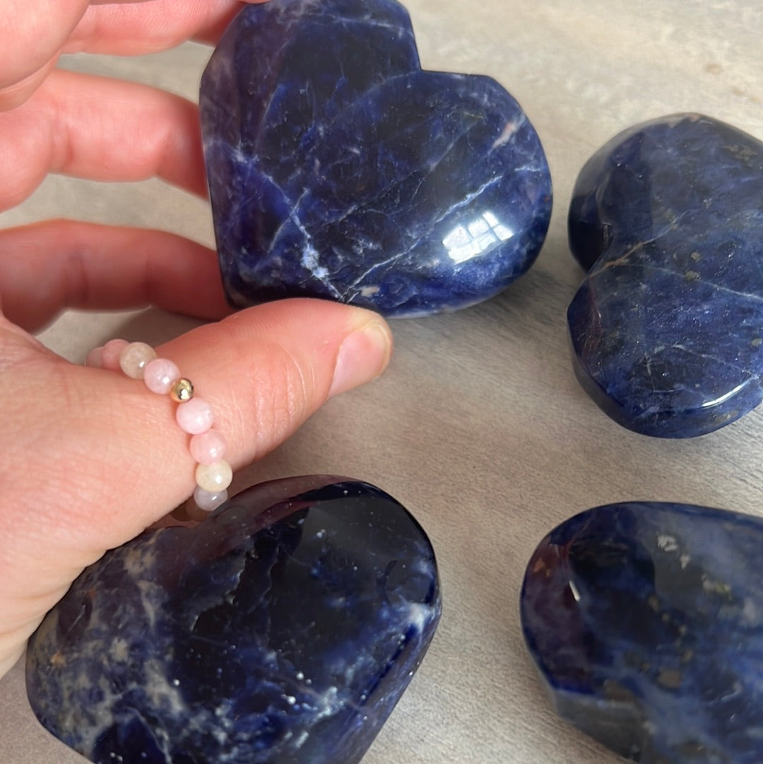 Chunky Sodalite Heart