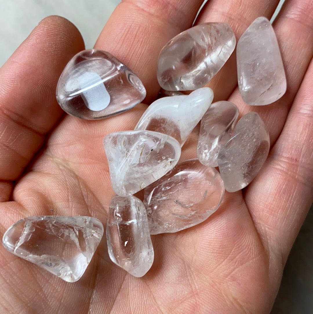 Danburite polished tumble stone
