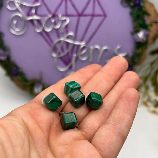 Mini Malachite Cube