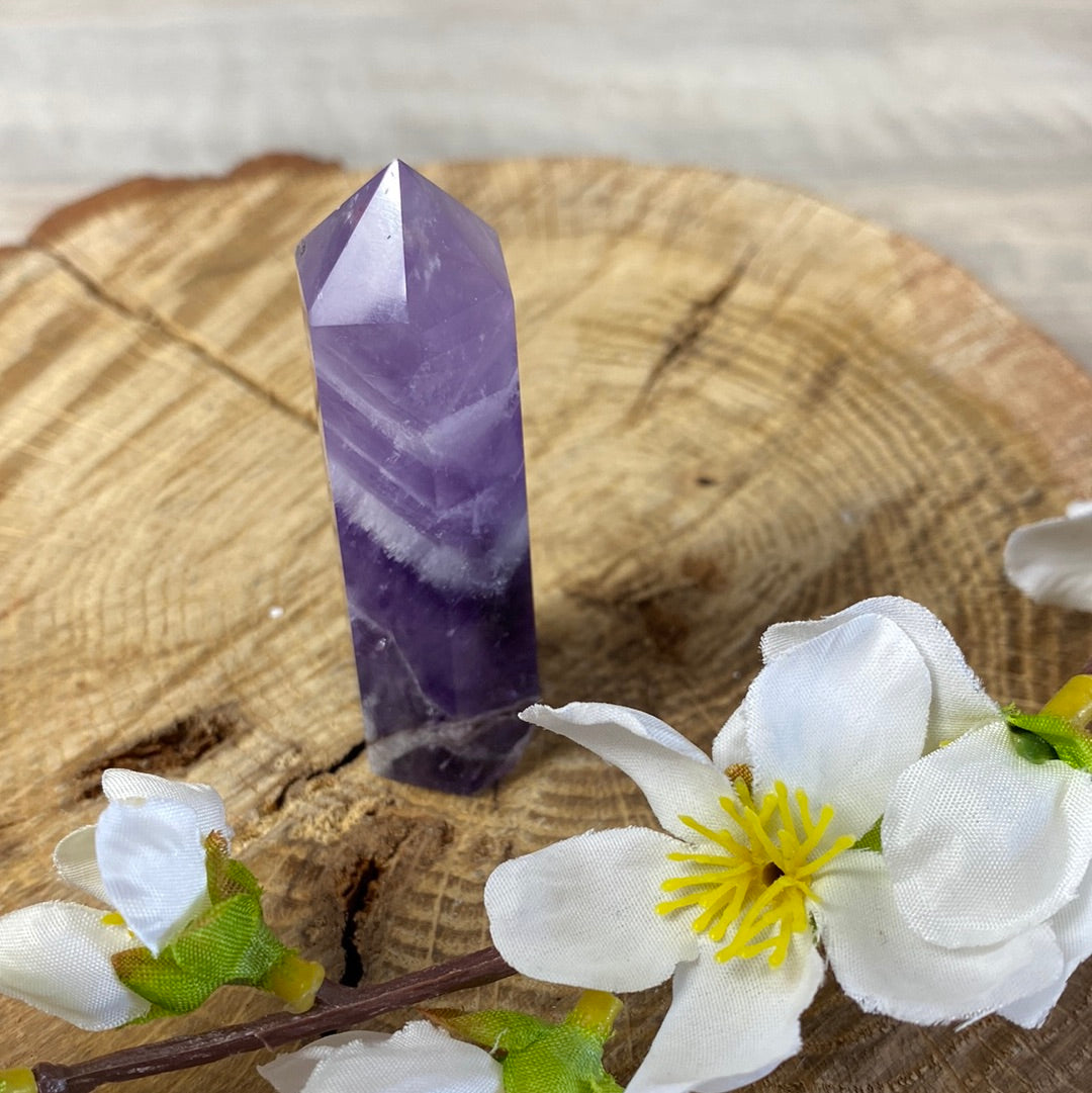 Chevron Dream Amethyst Tower Point