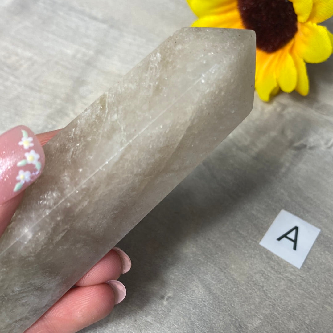 Belomorite - Cream Moonstone and Sunstone Towers