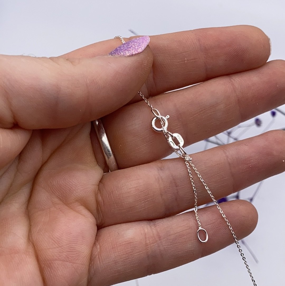 DUAL Trace Chain - 2 size - extendable - ADJUSTABLE Sterling Silver 925