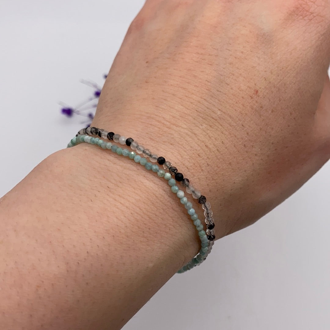 2mm Delicate - 925 Sterling Silver Facet Bracelets - Adjustable