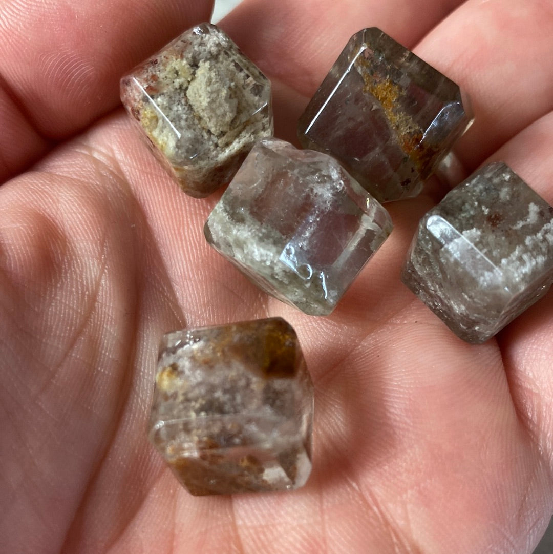 Lodolite Garden Quartz Inclusion Cube