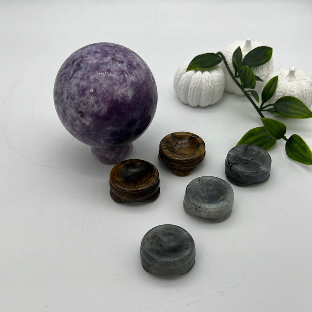 Crystal Display Sphere or Egg Stand