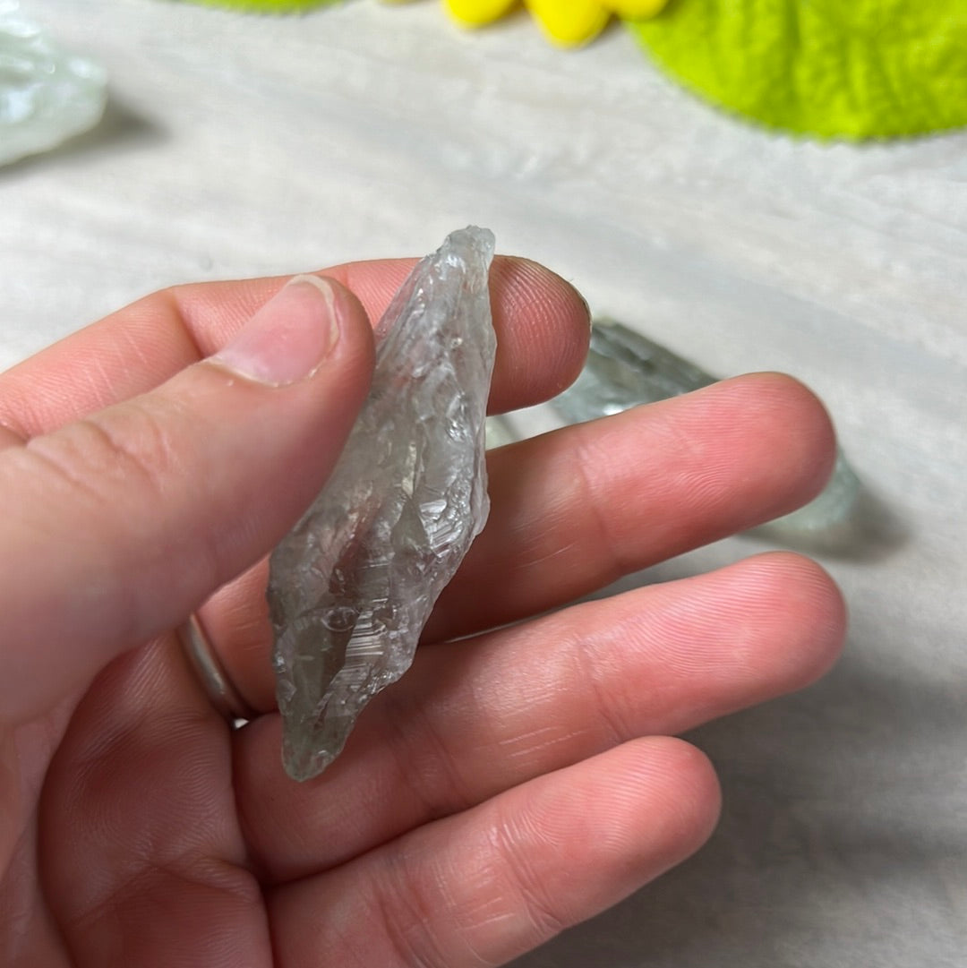 Raw chunk of Prasolite Piece Tumble